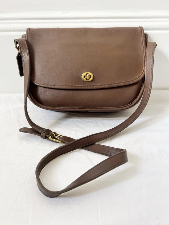 Coach Handbags - Vintage Coach 9790 Brown Leather Made in USA Crossbody Bag